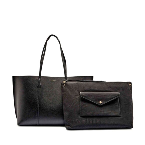 Tory Burch Perry Large Leather Tote – Black - Picture 5 of 10